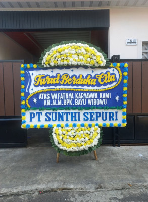 Papan Bunga Duka di Harapanmulya