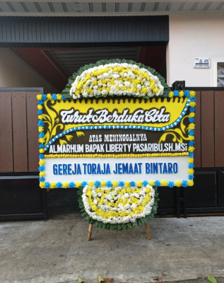 Papan Bunga Duka di Harapanmulya